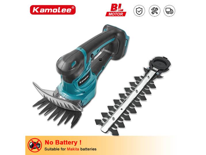 Kamolee-Taille-haie électrique sans fil 2 en 1, 20000 tr/min, tondeuse à gazon domestique pour Makita, batterie 18V