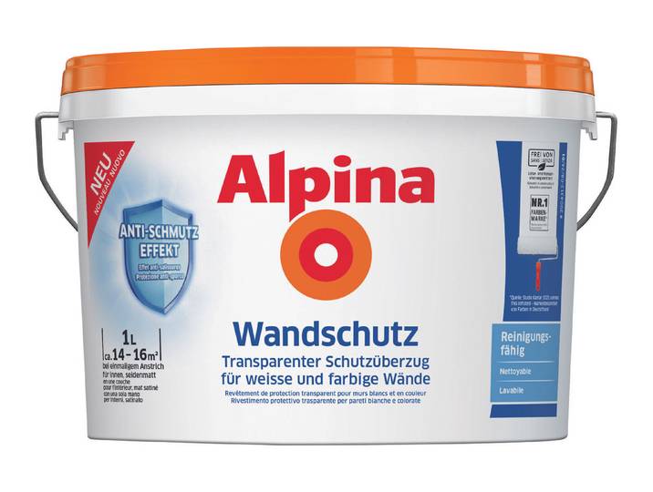 Alpina Schutzanstrich Wandschutz 1 l Seidenmatt