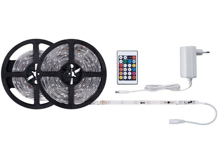 PAULMANN LED-Streifen SimpLED Motion Set 7,5m 15W RGB beschichtet , weiß, Gesamtlänge 8,8m, Lichterketten, LED-Streifen