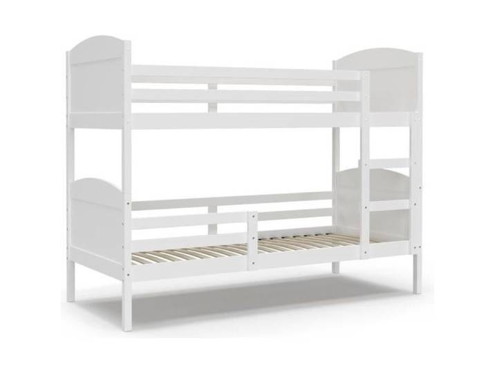 Lit Superposé Mati 90x190 Blanc - blanc