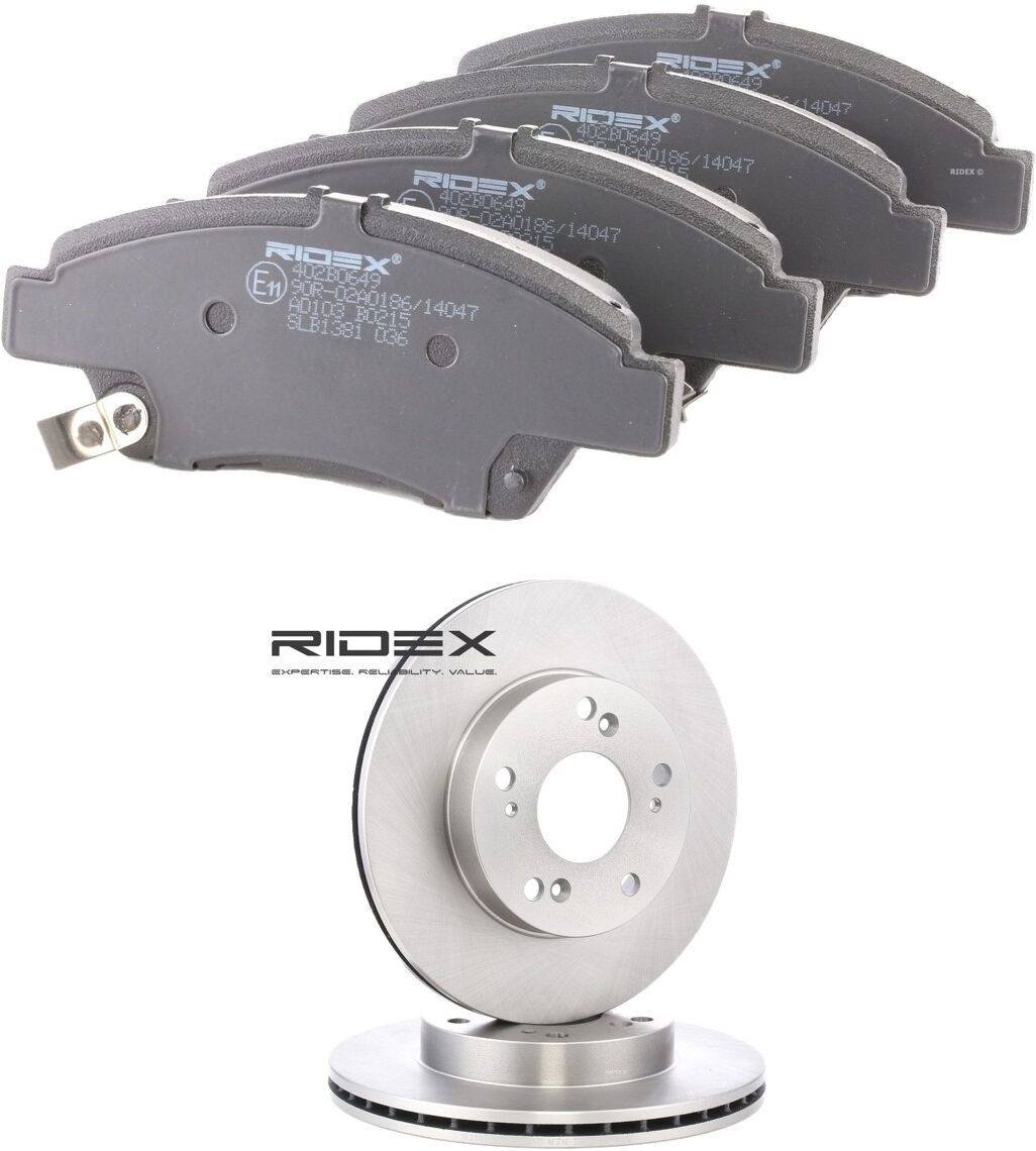 RIDEX 3405B2619 Brake discs and pads set