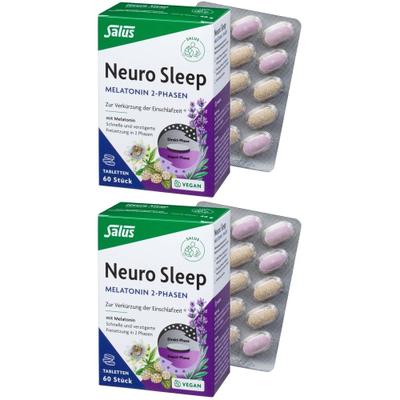Neuro Sleep Melatonin 2-Phasen Tabletten Salus 2x 2x60 St