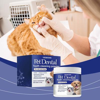 Happy Pet Pantry Pet Dental Powder For Dog Teeth Cleaning, Tartar Removal & Fresh Breath Care Pet Dental Powder For Dog Teeth Cleaning, Tartar Removal & Fresh Breath Care