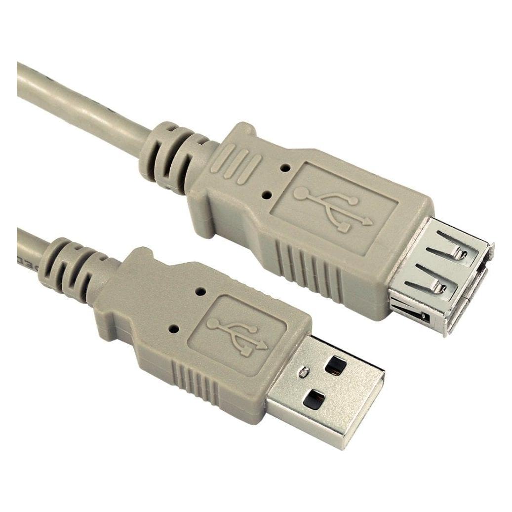 Cables Direct CDL 1m USB 2.0 A M-F Ext Beige (1 m, USB 2.0) (USB2-021)