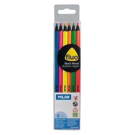 Milan Fluo dreieckige Buntstifte 6 Farben MAILAND (6x) (41374157)