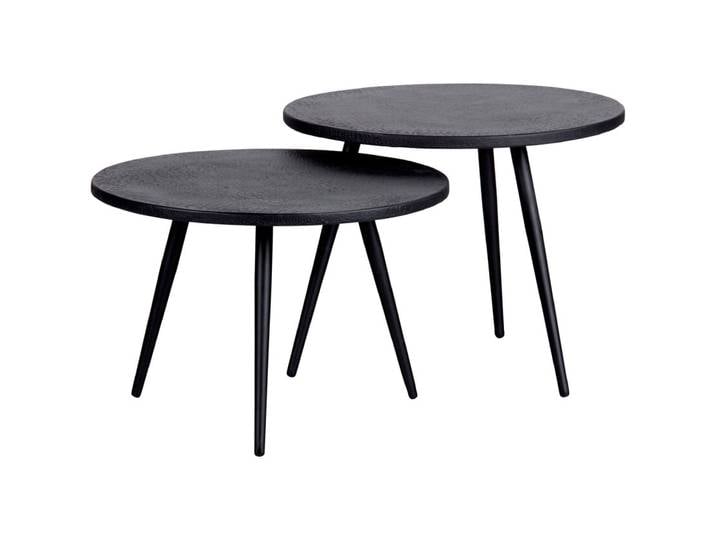 Beistelltisch SUZE 2-teilig schwarz