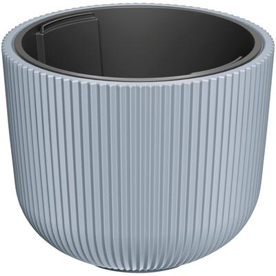 Blumentopf PROSPERPLAST "MILLY", grau (hellgrau), H:32,1cm Ø:39,1cm, Kunststoff, Pflanzgefäße