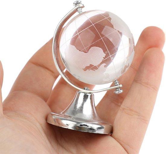 Hapivida Decoratieve kristallen wereldbol voor op tafel