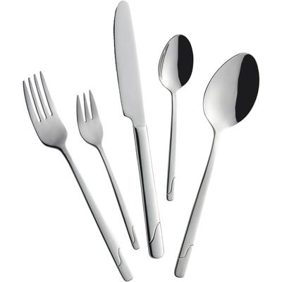 Besteck-Set MULEX "New Jersey", silber (edelstahlfarben), 60 Stk., Edelstahl 18/10, Essbesteck-Sets, hochglanzpoliert