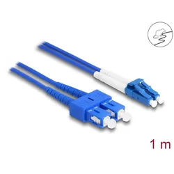 DELOCK LWL Kabel mit Metallarmierung LC Duplex Singlemode 1m