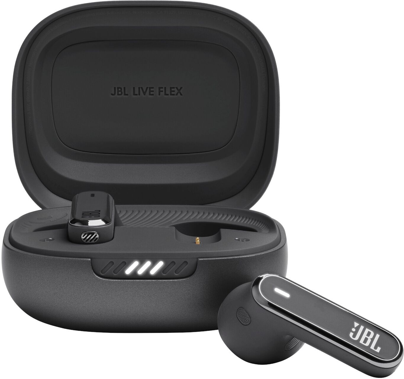 JBL wireless In-Ear-Kopfhörer "LIVE Flex", schwarz, B:15cm H:10cm T:20cm, Kopfhörer, wireless In-Ear-Kopfhörer