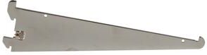 "Econoco - GSBL12 - 12"" Satin Zinc Shelf Bracket For Superweight Line Surface Mounts Sold in Pack of 25"