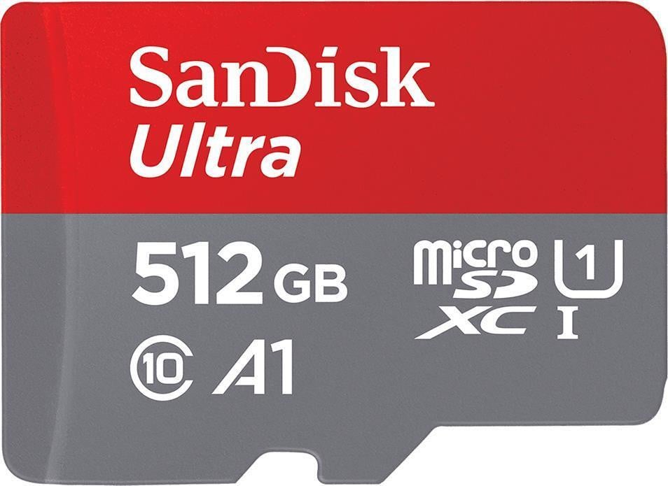 SanDisk Ultra microSDHC UHS-I geheugenkaart met adapter - 512 GB
