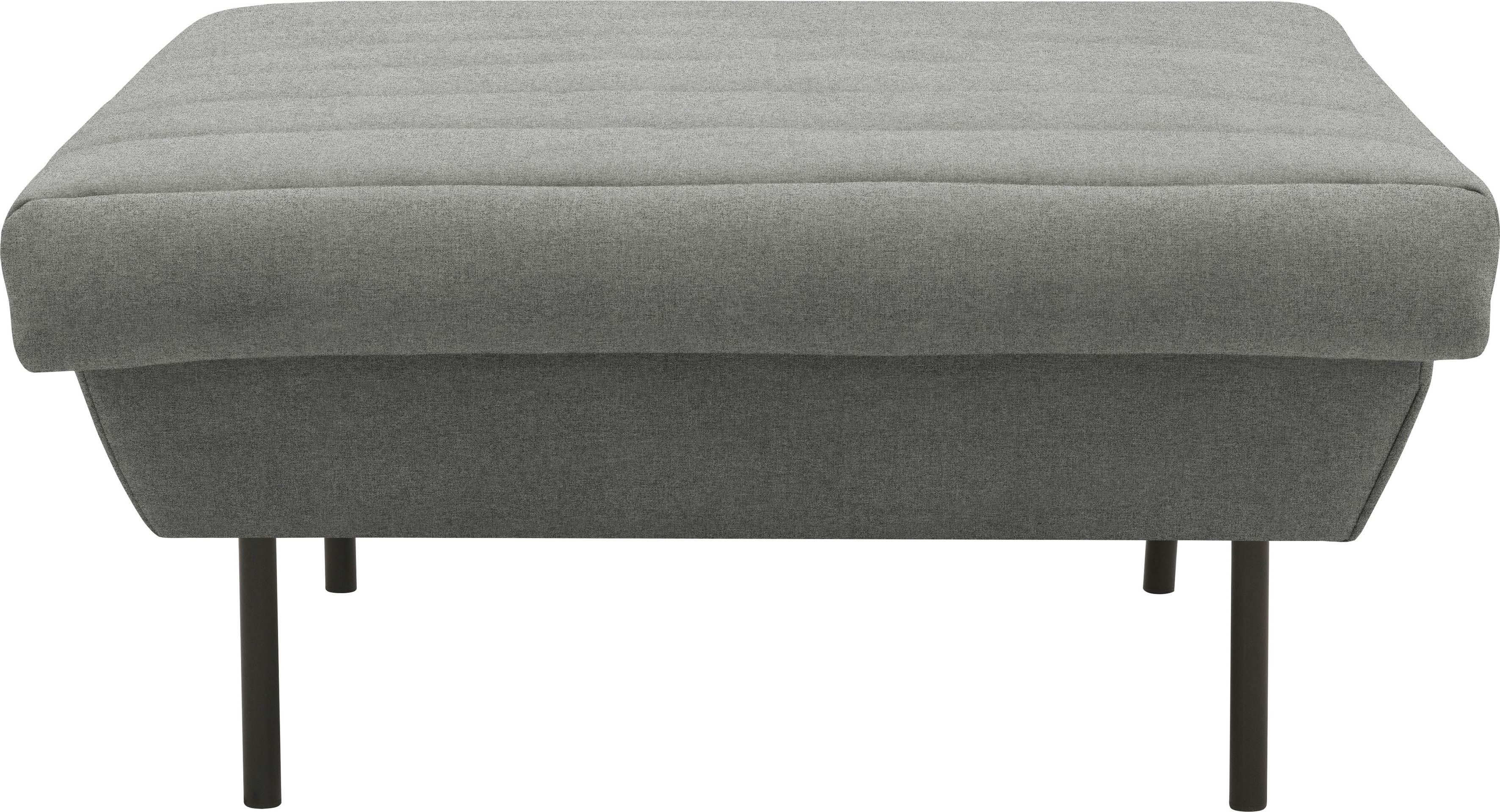 Hocker "LOOKS IX", grau (steel), B:90cm H:45cm T:105cm, 100% Polyester, LOOKS BY WOLFGANG JOOP, Hocker, Hocker, Quersteppung, passend zur Serie LOOKS IX