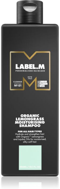 label.m Organic Lemongrass shampoing hydratant pour tous types de cheveux 300 ml