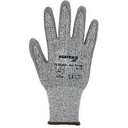 Asatex, Schutzhandschuhe, Schnittschutzhandschuhe Grösse 8 grau/grau EN 388 PSA-Kategorie II (8)