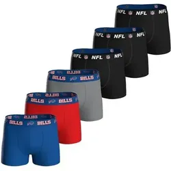 NFL Herren Boxershorts, 6er Pack - NFL Teams, Boxers, Football, Logo, Baumwollmischung, Größe M in Bunt Bunt