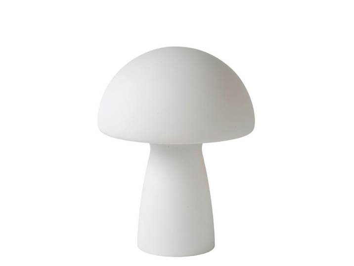 Lucide Tischleuchte, Opal, Glas, 23x28x23 cm, RoHS, Reach, Schnurschalter, Lampen & Leuchten, Innenbeleuchtung, Tischlampen, Tischlampen