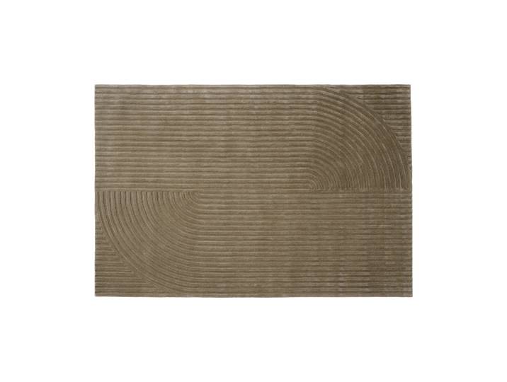 Muuto Tapis en laine Relevo Rug Quattro Taupe, 200x300 cm