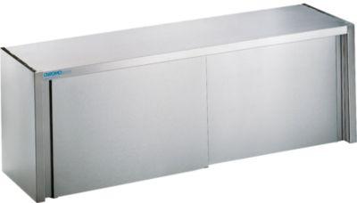 Hängeschrank, Edelstahl, m. Schiebetüren, B 1600 mm