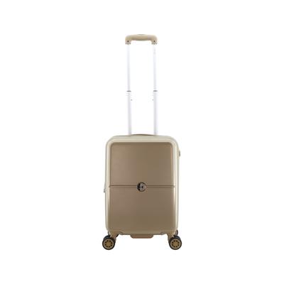 Koffer ELLE "CHIC", Gr. B/H/T: 23cm x 55cm x 55cm, beige (goldfarben), unifarben, Koffer, In elegantem Design