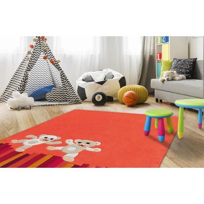 Kinderteppich ARTE ESPINA "Joy 4117", bunt (multi), B:110cm H:22mm L:160cm, Obermaterial: 100% Modacryl, Teppiche, Kinderteppich, Sehr strapazierfähig, Fußbodenheizungsgeeignet