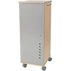 Rocada Mobiler Arbeitsplatz 47 x 120 x 50 cm grau buche