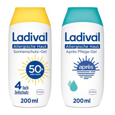Ladival Allergische Haut Sonnenschutz-Gel Lsf50+ + Après Pflege-G 2x200 ml Kombipackung