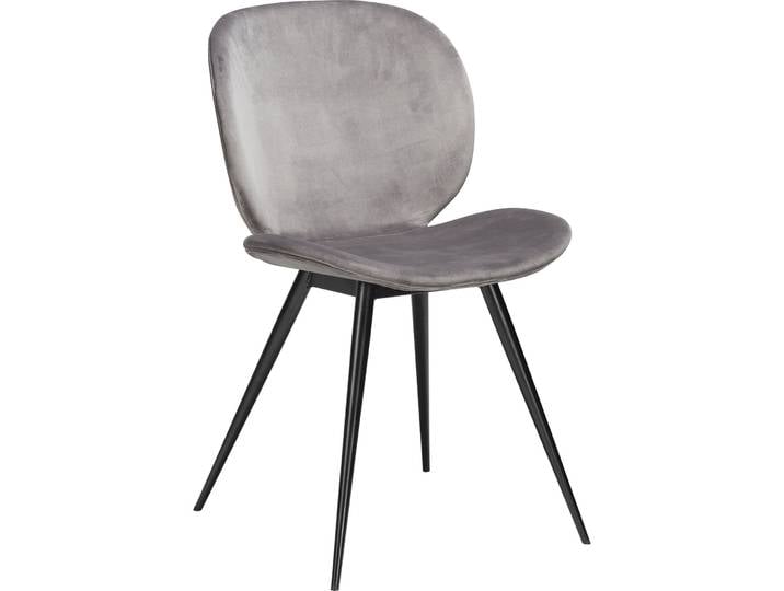 DAN-FORM Stuhl 2er-Set Cloud grey Samt