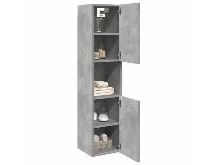 Bon plan  Armoire Haute Colonne - JILI HOT - Armo - MODERNE Armoire de salle de bain suspendue - Gris béton - bois d'ingénierie 305