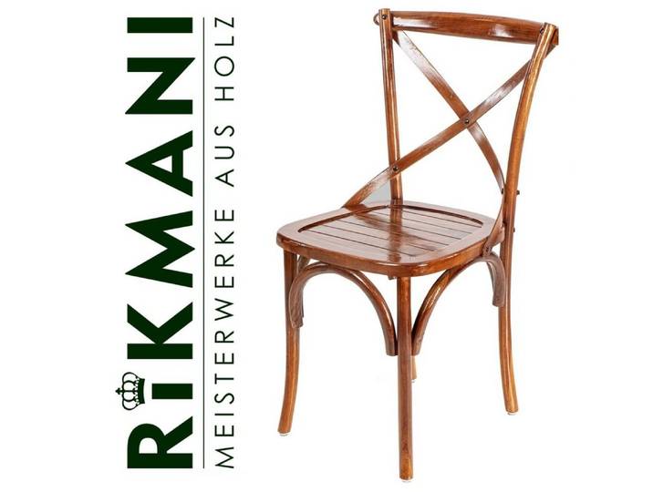 Rikmani Esszimmerstuhl Retro Stuhl Holz Küchenstuhl aus Teakholz - Vintage Stuhl NOSTALGIE (1 St)