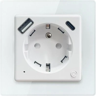 IMMAX NEO Nexa intern mit Pin, Typ E, 1x USB, 1x USB-C, PD 20W, Zigbee