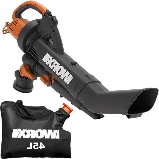 Worx Bladblazer Zuiger en Mulcher 3-in-1 Tuinapparaat 3000 Watt Zwart