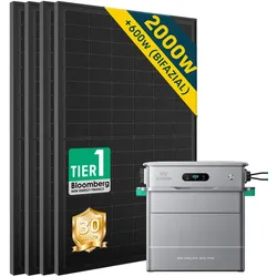 Zendure SolarFlow 800 Pro 2 Balkonkraftwerk Speicher mit 500W Solarmodul Set - 4 Panels (2000Wp)🔥 / Ohne Erweiterungsakku / Ohne HAL