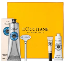 L'Occitane Karité Confort Handpflege Geschenkset (Creme 150ml + Öl 7,5ml + Peeling 30ml + Tubenschlüssel)