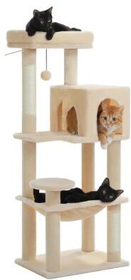 Uplift Picks Multi Level Cat Tree Tower With Hammock Condo And Scratching Posts b