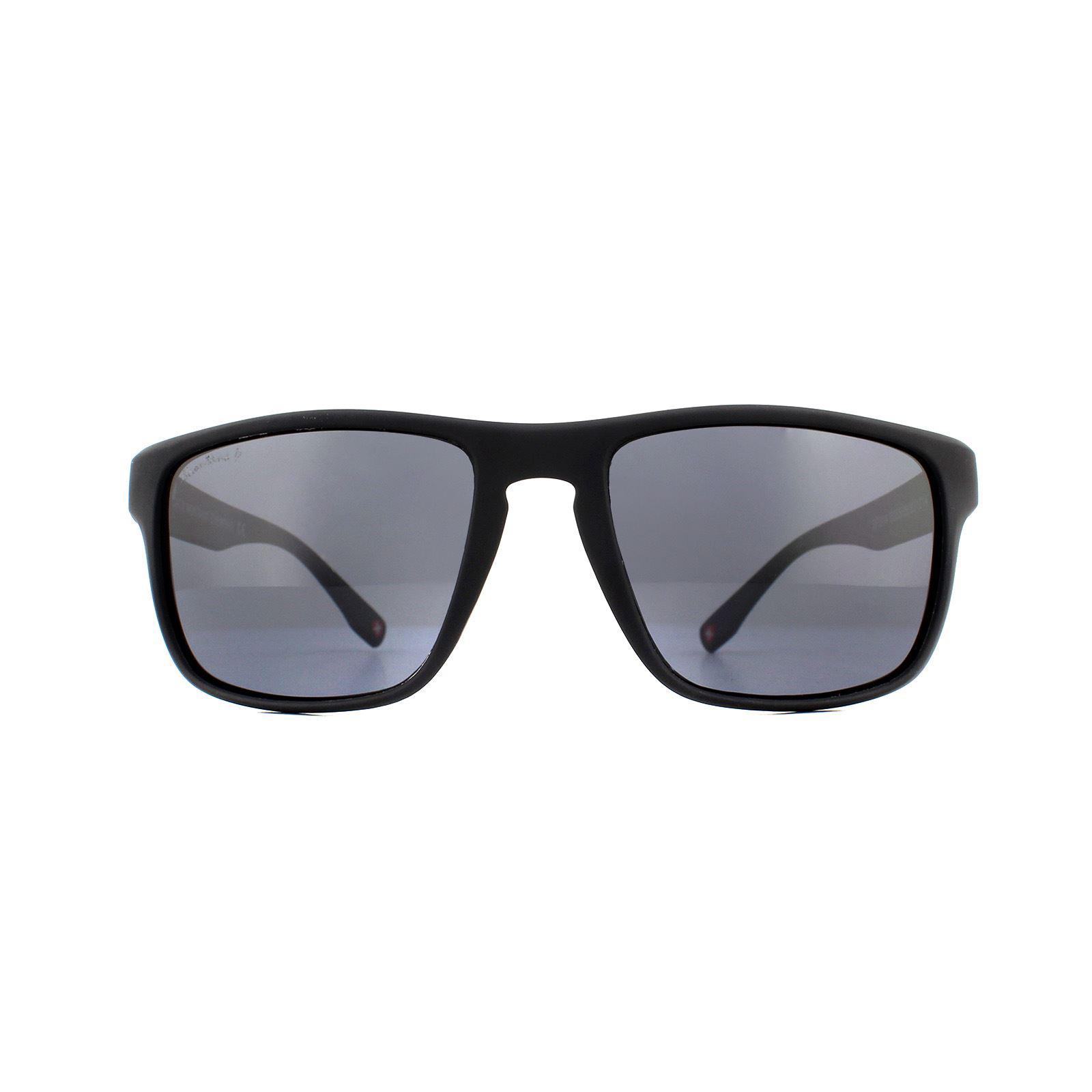 Montana Zonnebril SP314 Zwart Rubber Rook Gepolariseerd