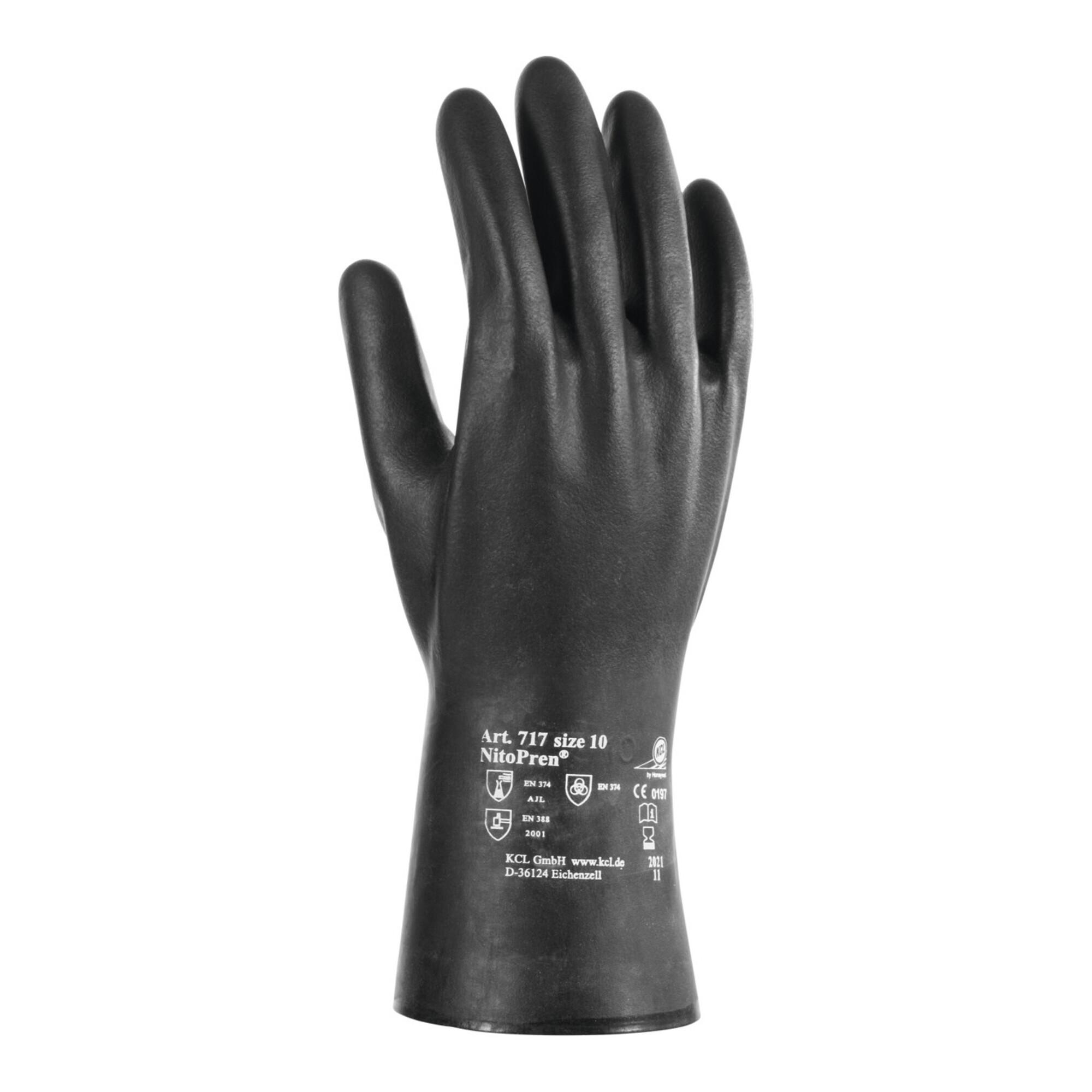 KCL Chemikalienschutz-Handschuh-Paar NitoPren 717, Größe 7 ; Honeywell (717/7)