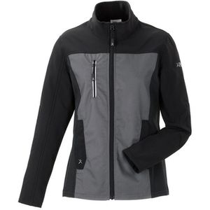 Planam Arbeitsjacke Norit Hybridjacke, Damen, Softshelljacke, grau-schwarz, winddicht, M / 40