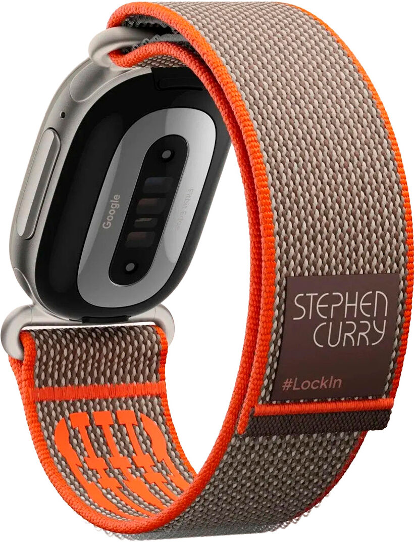 Google Fitbit Edge Special Edition Stephen Curry Rye Satin Pyrite