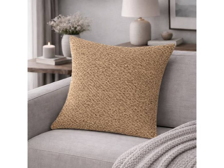 Coussin décoratif Fjella Doré/Caramel 50 x 50 x 1cm Polyester