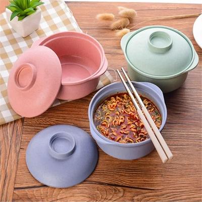 Uplifted Finds Japanese Style Instant Noodle Bowl With Lid For Soup And Rice green