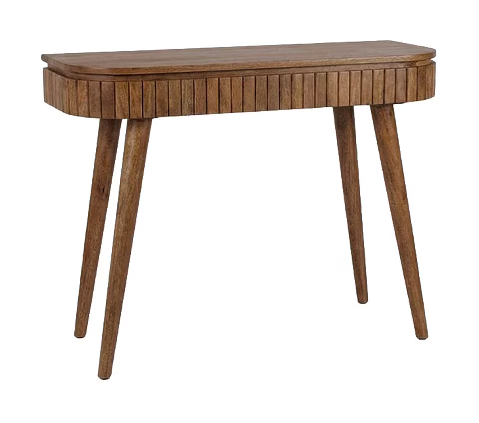 LABEL51 Bureau Nils Mangohout - Naturel - Breedte: 100 cm