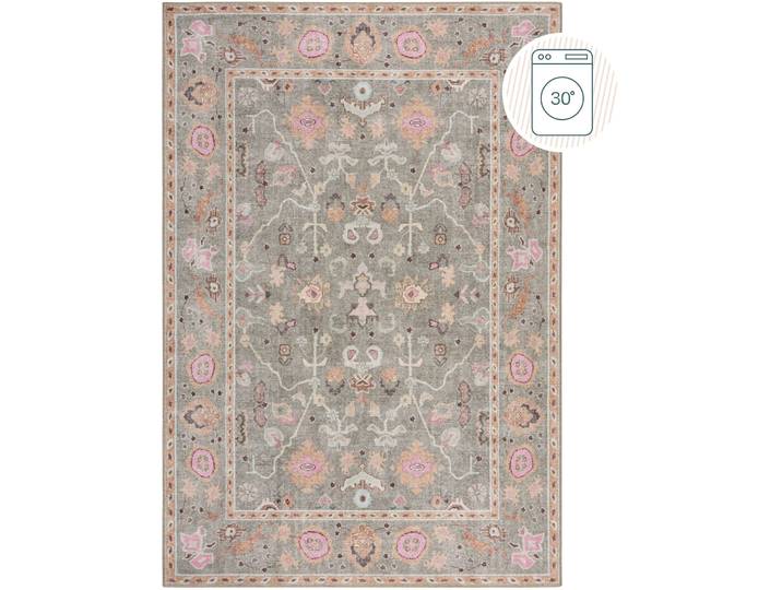 Teppich Dyvra rosa Paisleymuster Polyester 152 x 230 cm