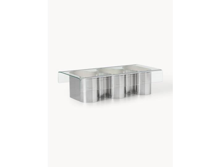 Table basse avec plateau en verre Jouri