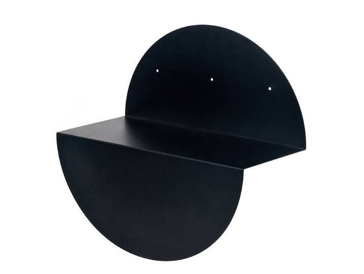 Étagère murale Beikou Fer, thermopoudré Noir/Noir 40 x 40 x 20cm