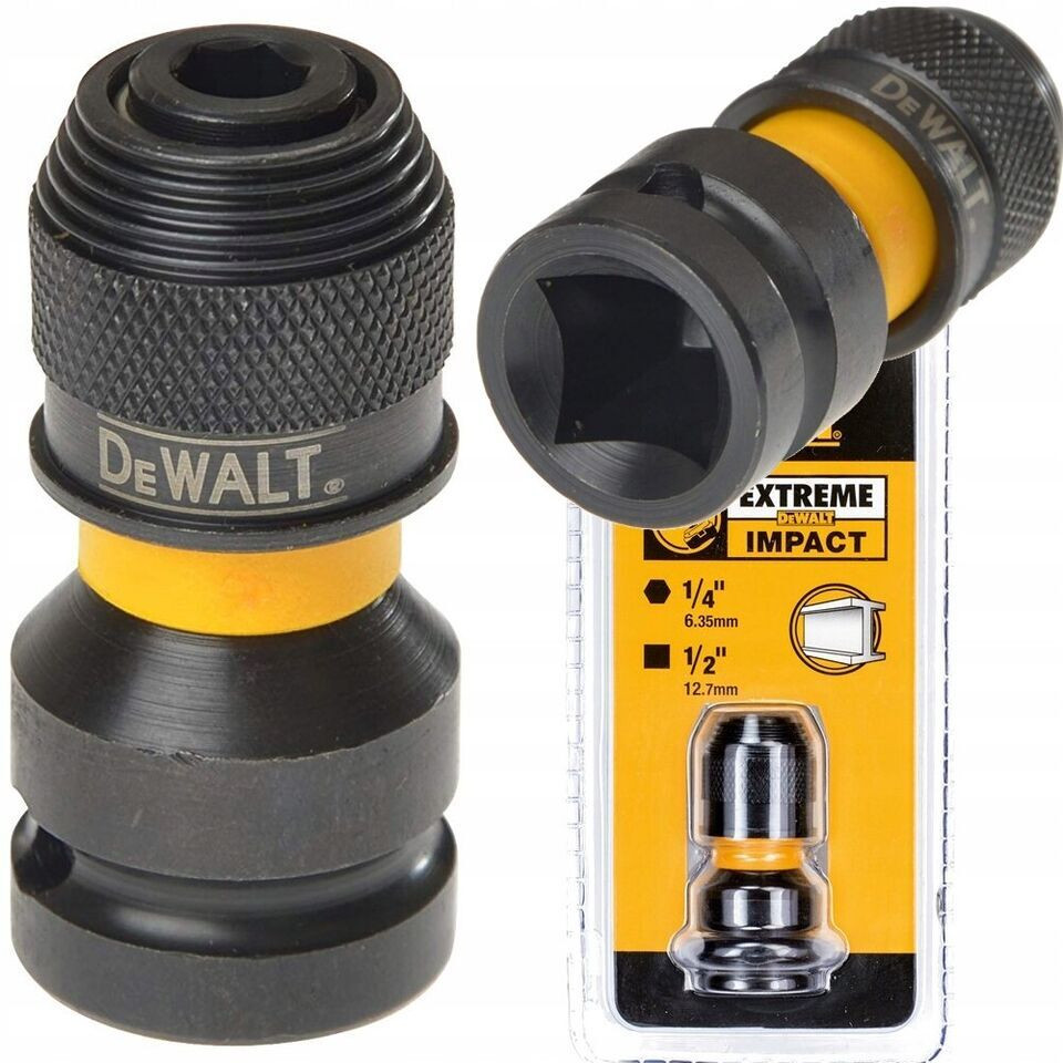 DeWALT DT7508-QZ Adapter voor snelspanner, Zwart/Geel
