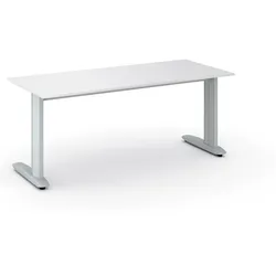 Büroschreibtisch PRIMO FLEXIBLE, 180x80 cm, weiß