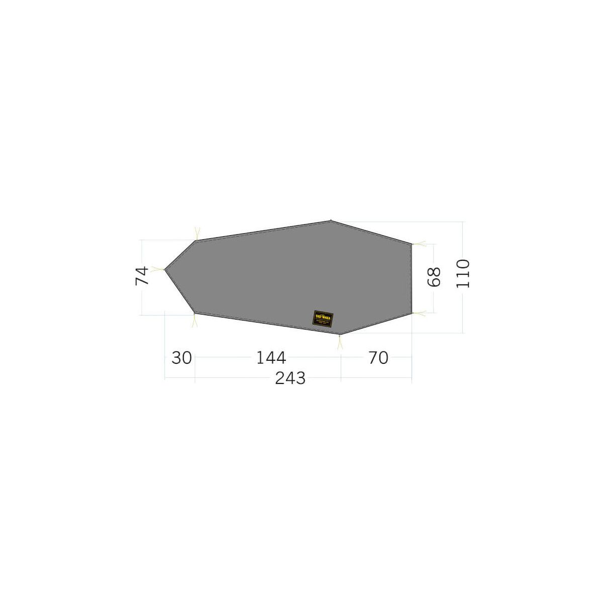 Tatonka Floor Sheet LT Kyrkja black (040) 3740-040