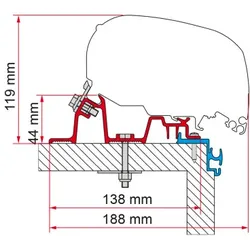 Fiamma Kit Hobby Excellent Markisenadapter für Fiamma F80/F65